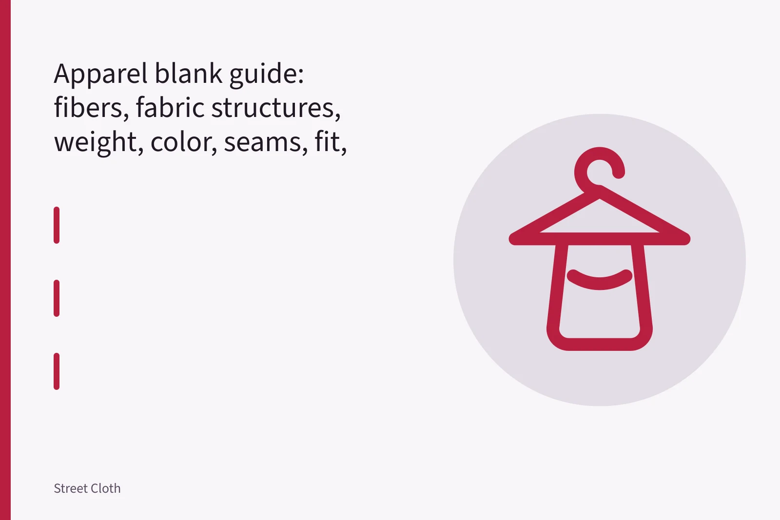 Apparel blank fabric swatches showing jersey, interlock, rib and twill knit structures. Apparel blank guide: fibers, fabric structures, weight, color, seams, fit, and print behavior