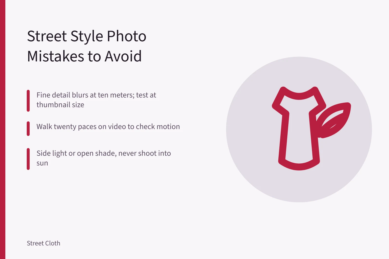 Street style outfit photographed outdoors at distance in daylight. Street style mistakes worth avoiding early